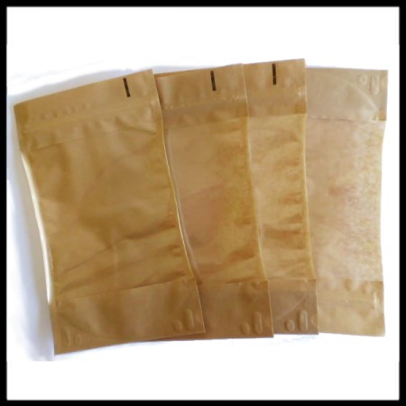 Torebki doypack papierowe z okienkiem 350 gram