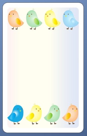 Etykieta z logo samoprzylepna kolorowa samoprzylepna Kurczaczki