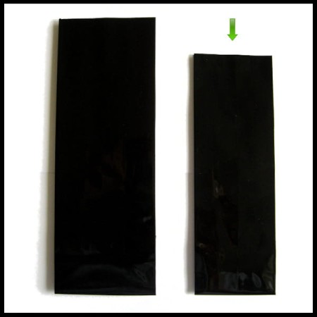 Torebka foliowa czarna na kawę 50 gram laminat dwuwarstwowa