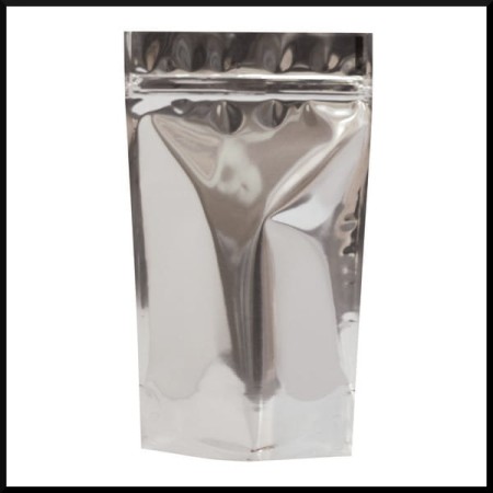 Torebki foliowe Doypack srebrne ze struną 1 kg