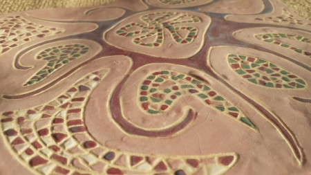 patera, obraz ceramiczny fantazja