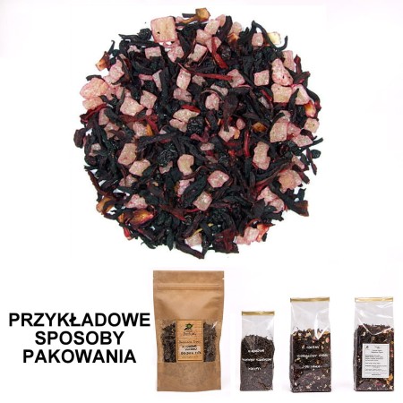 Herbata owocowa WIŚNIA RUM 50 gram lub 100 gram torebka herbaty owocowej