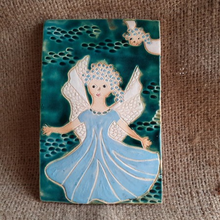 Obraz ceramiczny Błękitny anioł