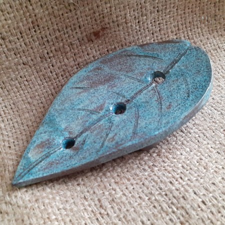 Mydelniczka ceramiczna Liść rękodzieło