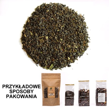 Zielona herbata Gunpowder MAROKAŃSKA MIĘTA 50 gram lub 100 gram torebka herbaty zielonej