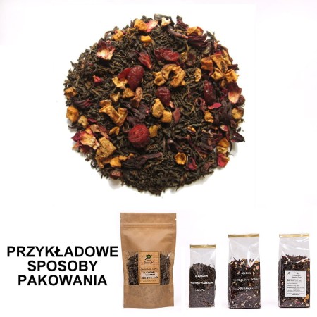 Herbata czerwona Puerh CESARSKA ŻURAWINA 50 gram lub 100 gram torebka herbaty czerwonej puerh