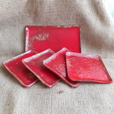 rękodzieło, komplet talerzyków, sushi, deserowe, smaksztuki