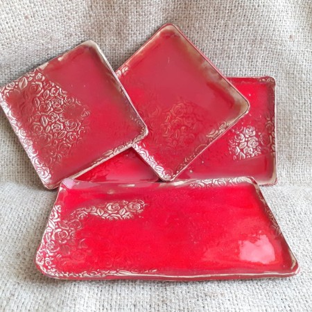 rękodzieło, komplet talerzyków, sushi, deserowe, smaksztuki