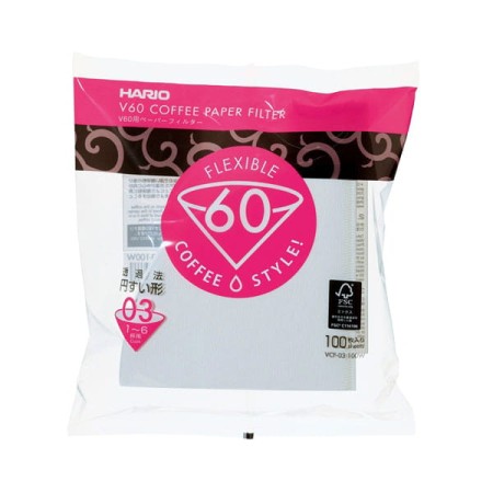 Filtry do kawy do dripa V60 03 Hario papierowe