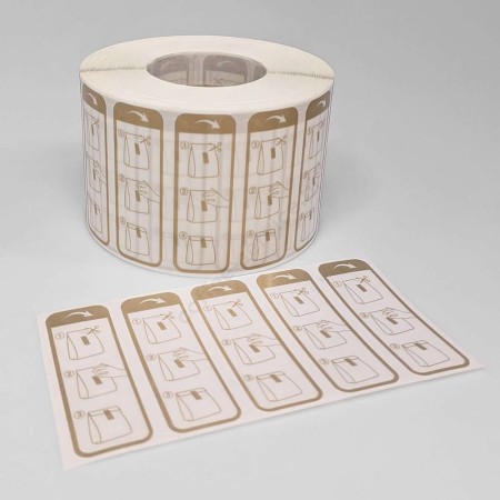 Zamknięcia samoprzylepne OTWÓRZ ZAMKNIJ do torebek na rolce PREMIUM 2000 sztuk