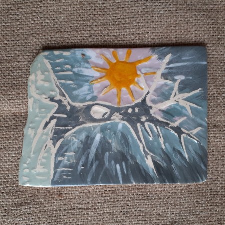 Obrazek ceramiczny Zimowo