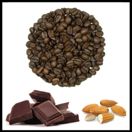 Kawa ziarnista Czekolada Migdał Arabica 1 kg HURTOWNIA