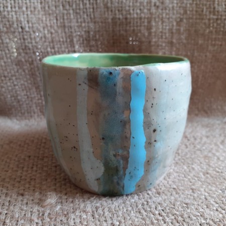 Kubek ceramiczny o pojemności 200 ml, handmade
