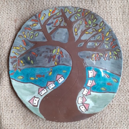 obrazek ceramiczny, talerz pracownia smaksztuki kraków