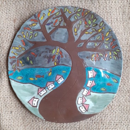 obrazek ceramiczny, talerz pracownia smaksztuki kraków