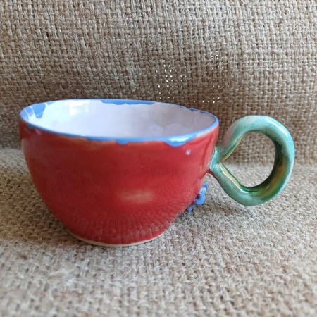 ceramiczna filiżanka rękodzieło smak sztuki