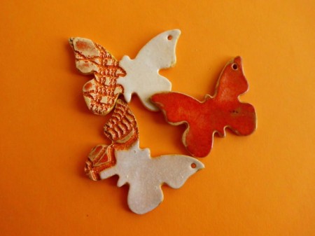 Zawieszka ceramiczna motyl