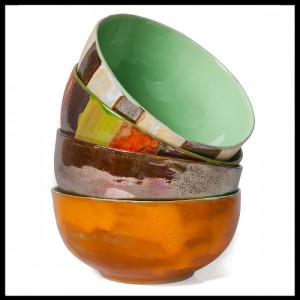 Miska ceramiczna, ręcznie robiona