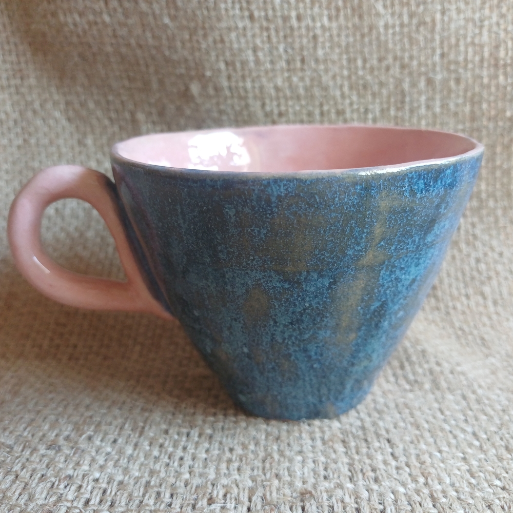 Kubek ceramiczny, filiżanka 200 ml, rękodzieło Kraków Smaksztuki.pl